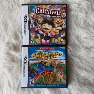 Nintendo DS Game Bundle: Carnival Games & Scholastic My Amusement Park